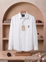 Cotton Linen Polo Embroidery - Image 3