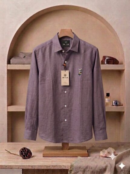 Cotton Linen Polo Embroidery